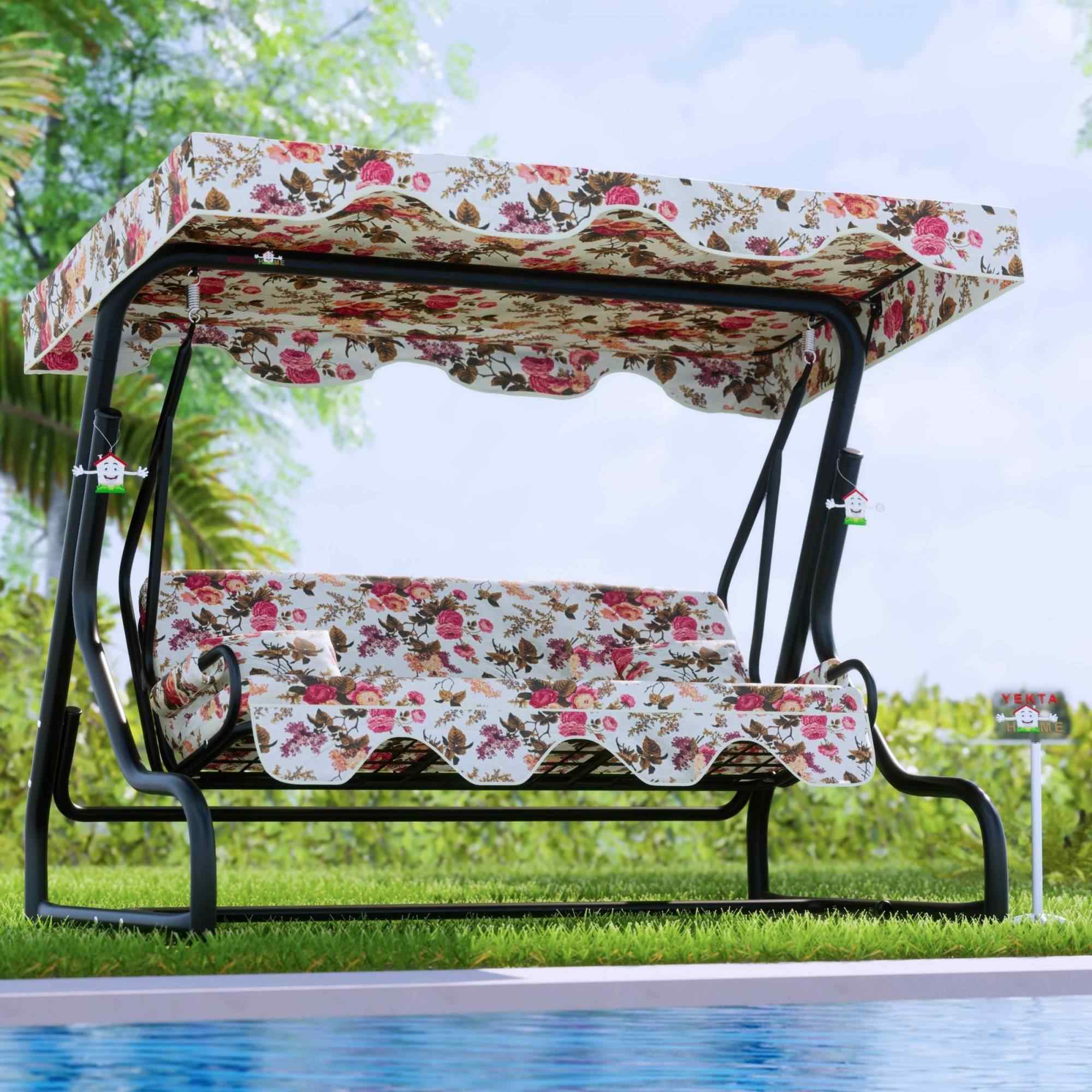 Yekta 3 Kişilik Bahçe Salıncağı Balkon Salıncağı İngiliz