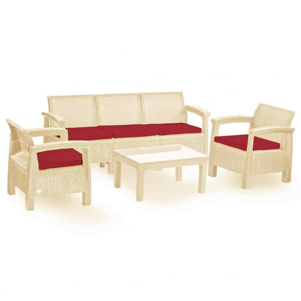 Holiday Amazon Oturma Grubu Bahçe Ve Balkon Koltuk Takımı Cappucino
